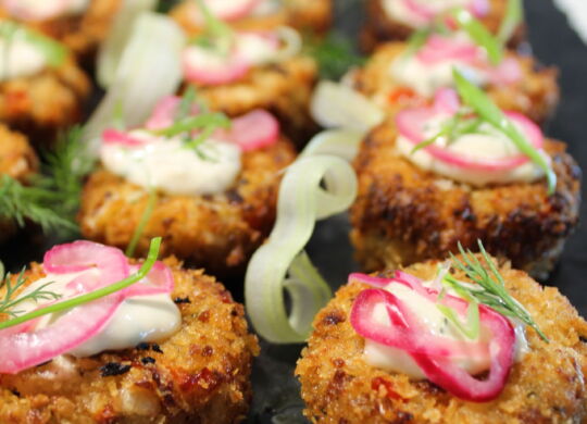 Crabbyless Crab Cakes