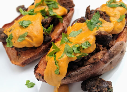 Sweet potato skins