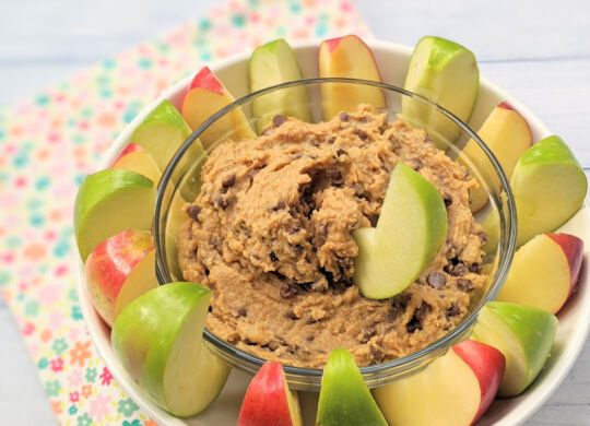 Chocolate chip cookie dough hummus -Amy Webster