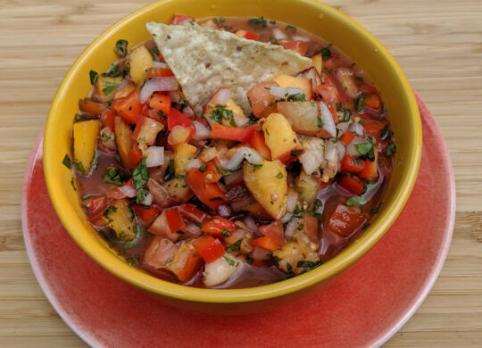 Fresh peach salsa - Amy Webster