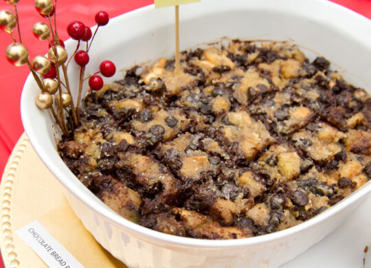 Chocolate bread pudding