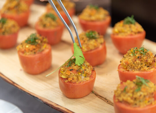 Couscous stuffed tomatoes