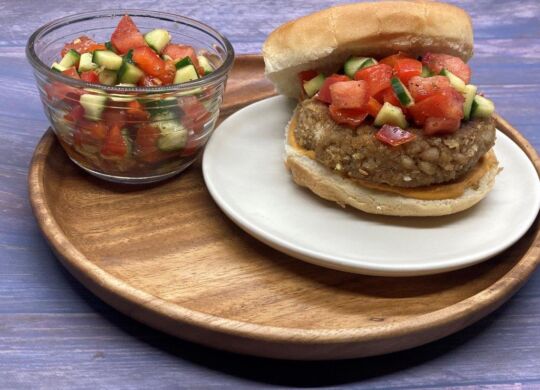 Mediterranean White Bean Burger