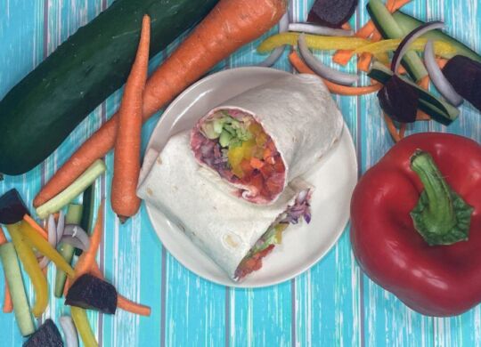 Rainbow Veggie Wrap