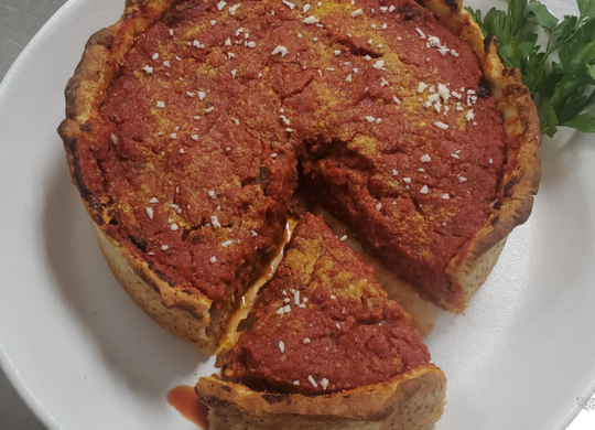 Chicago deep dish pizza