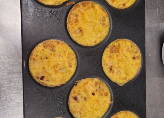 Chorizo and cheese frittata