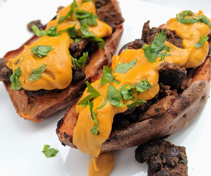 Sweet potato skins