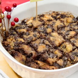 Chocolate bread pudding