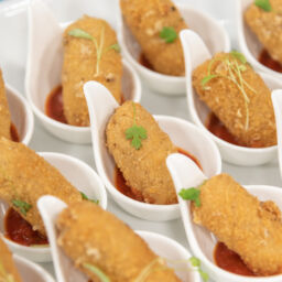 Risotto croquettes with marinara sauce