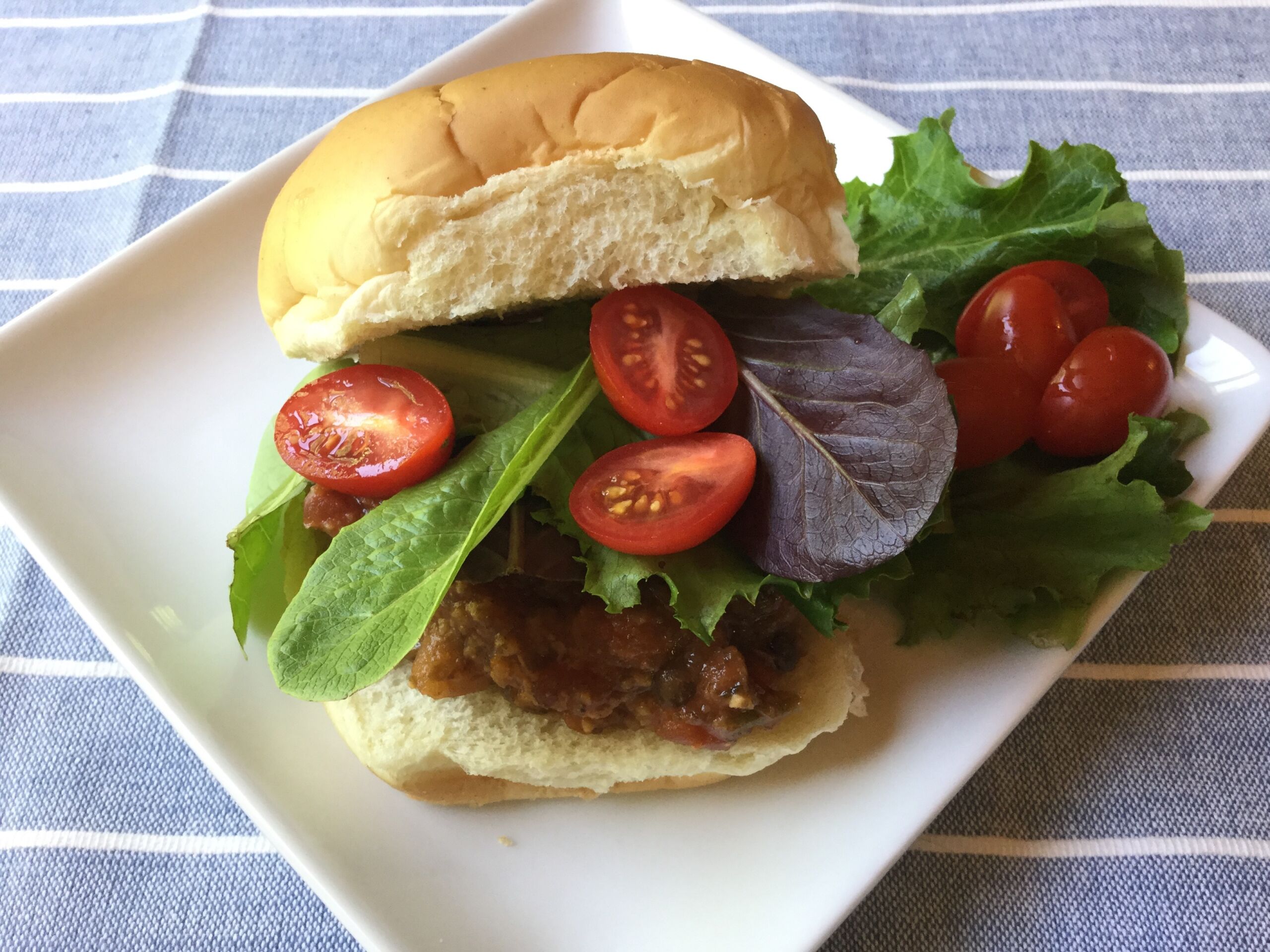 Tasty Taco Sandwich featuring GroundPro Lentil Crumbles - Forward Food