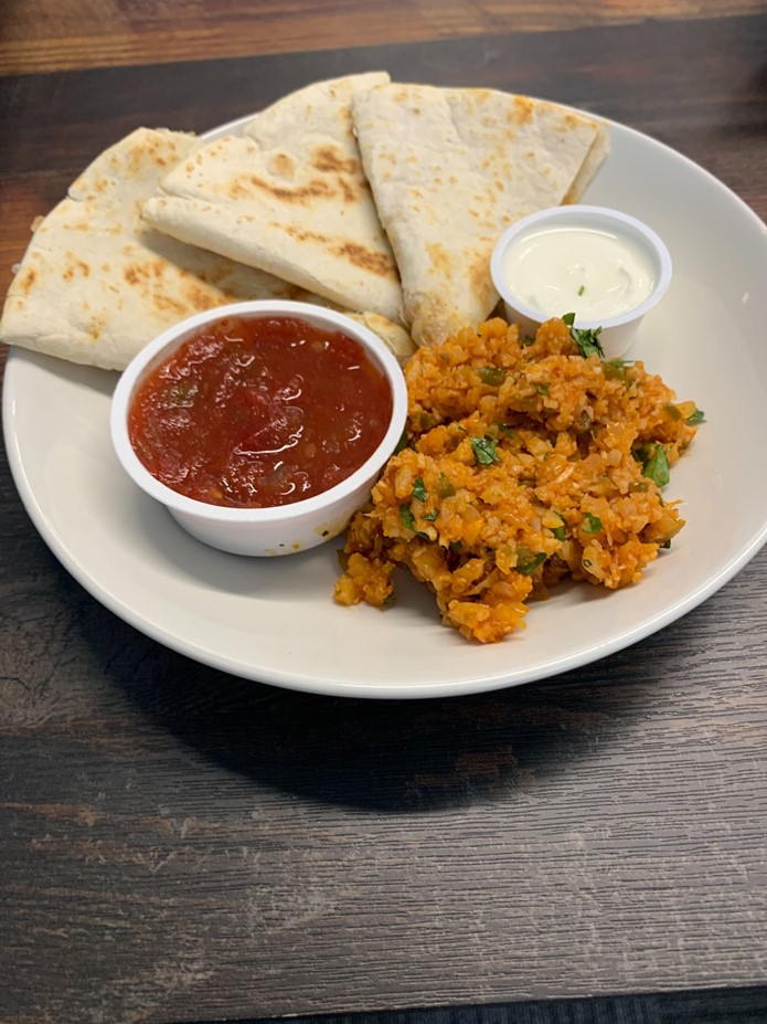 Buffalo Chick’n Quesadillas