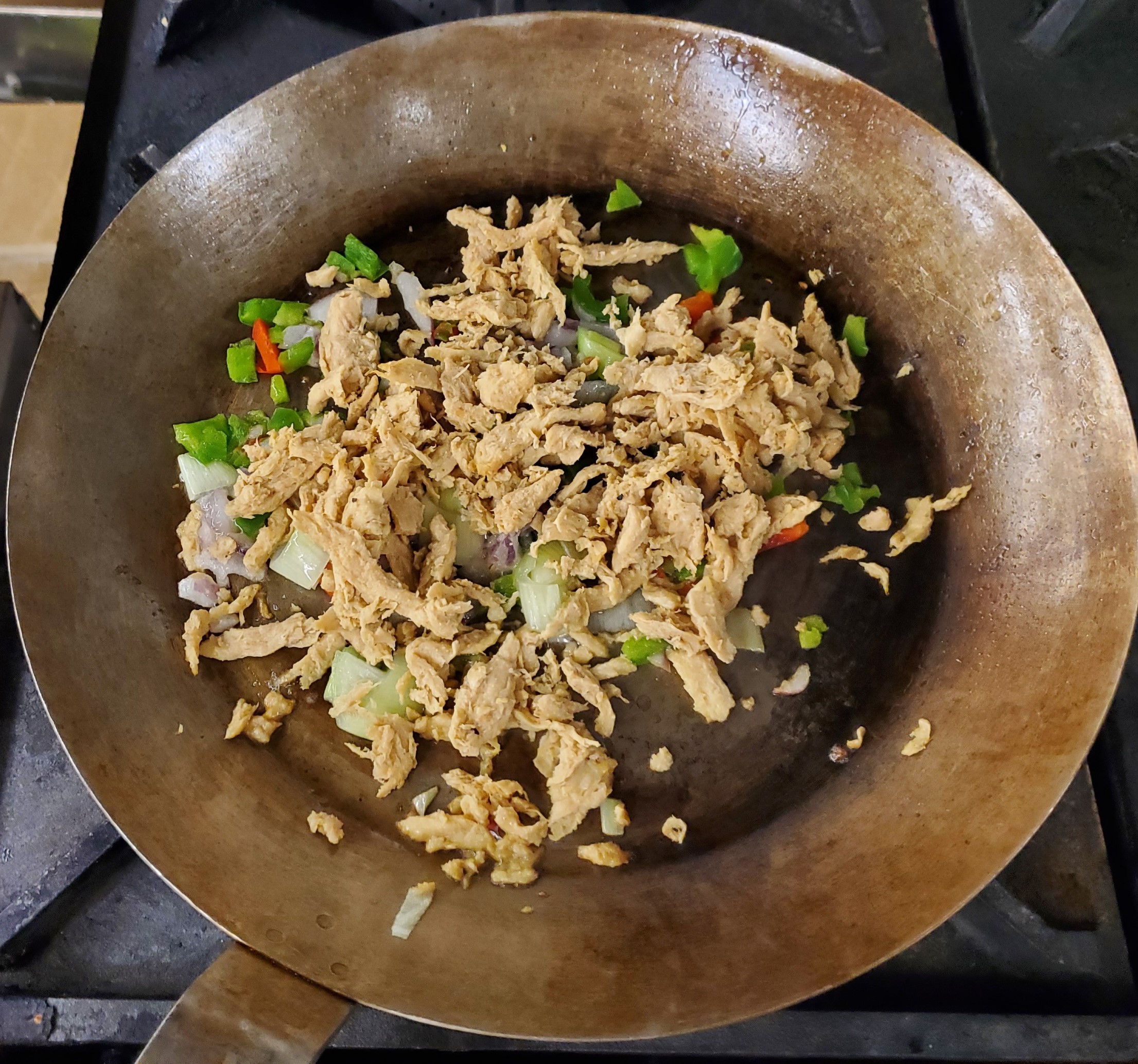 Whole grain barvecue stir fry