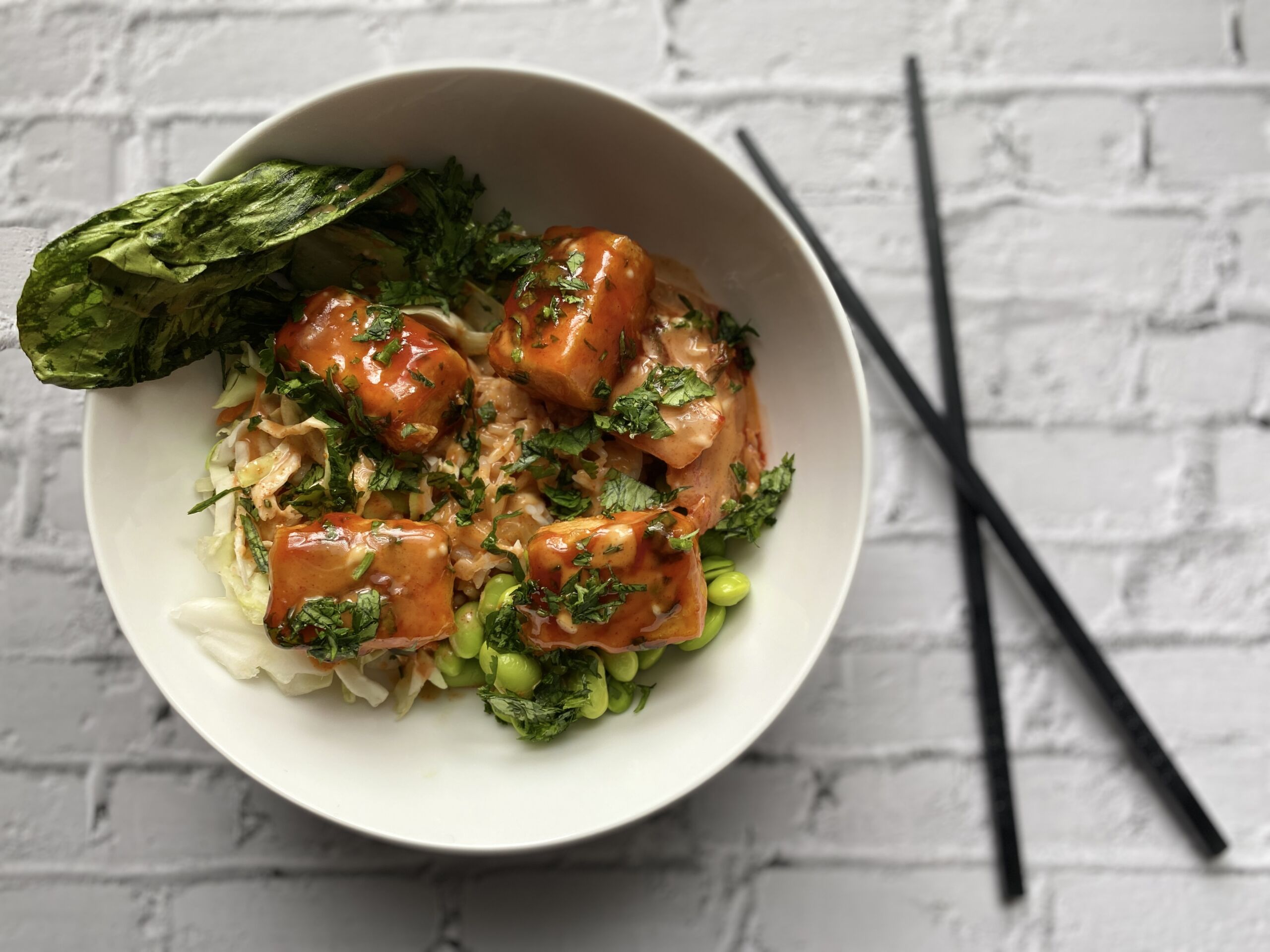 Sweet & Spicy Gangjeong Tofu Bowl