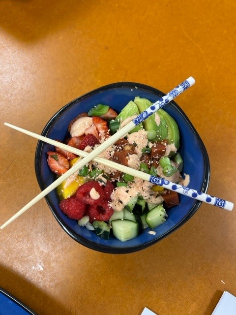 Current Tuna Poke Bowl with Sriracha