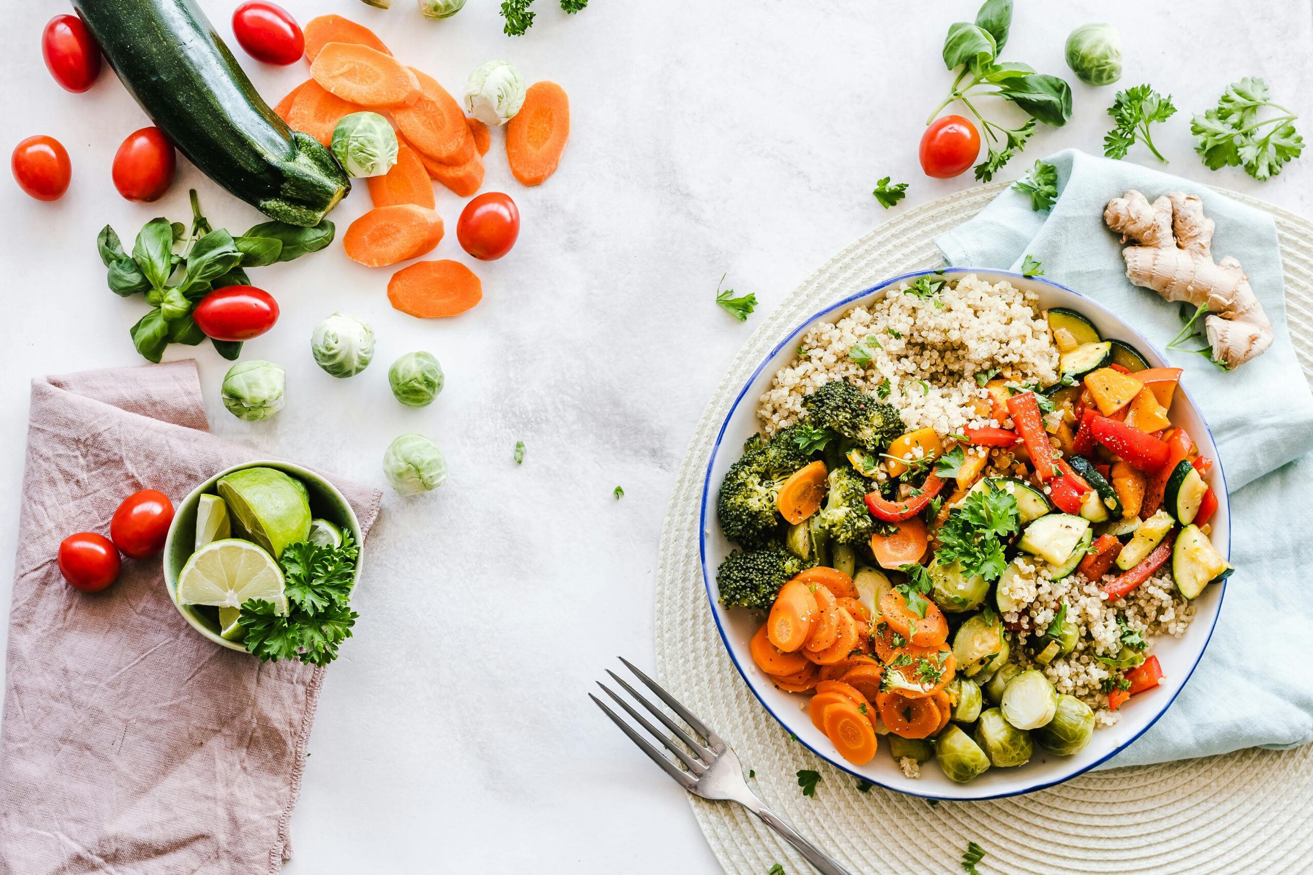 Healthy bowl of food