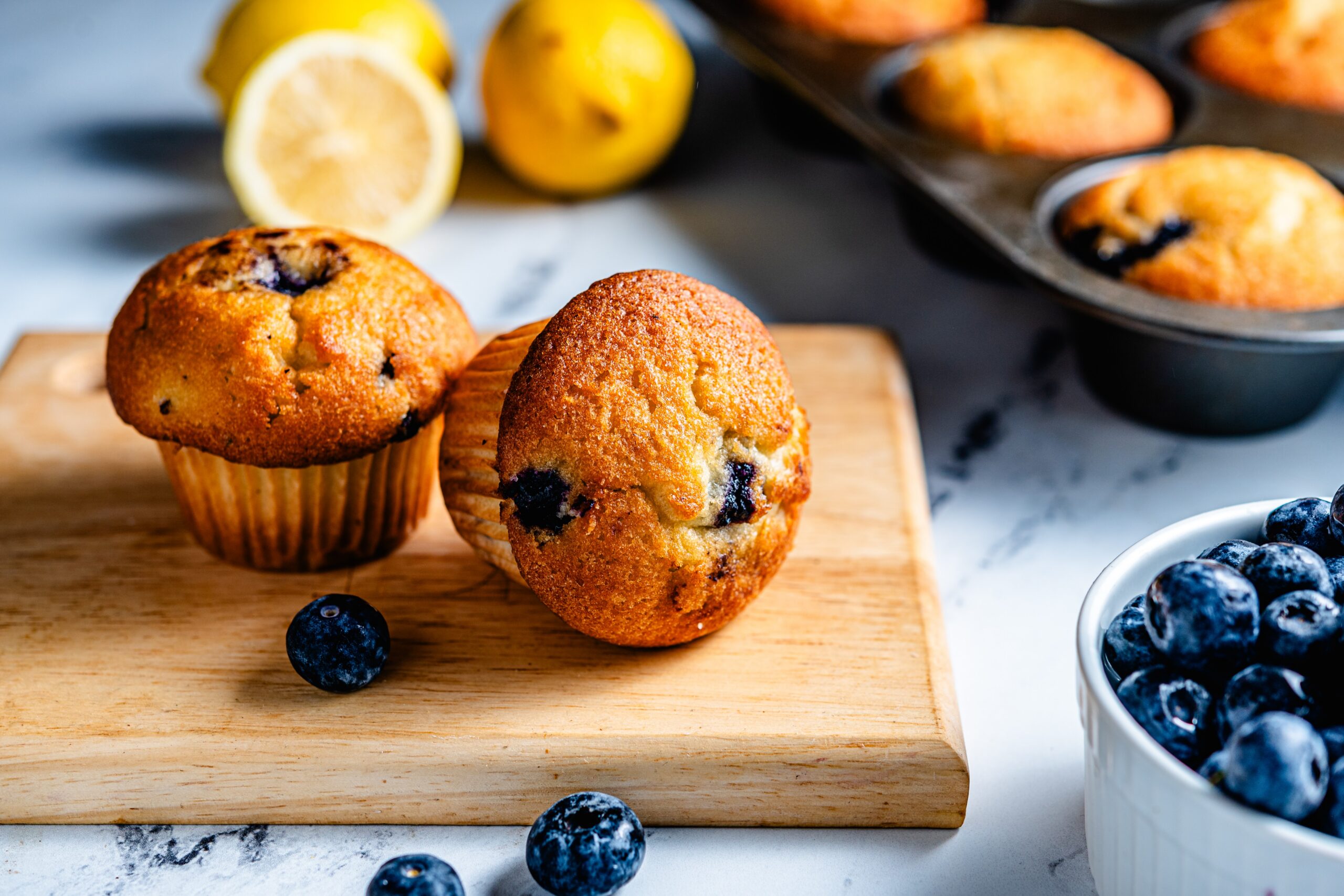 Lemon blueberry muffins