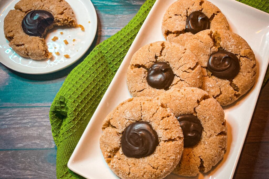Peanut butter blossom cookies