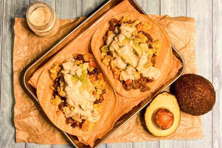 Spicy breakfast tacos