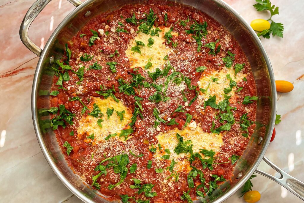 Spicy chorizo shakshuka