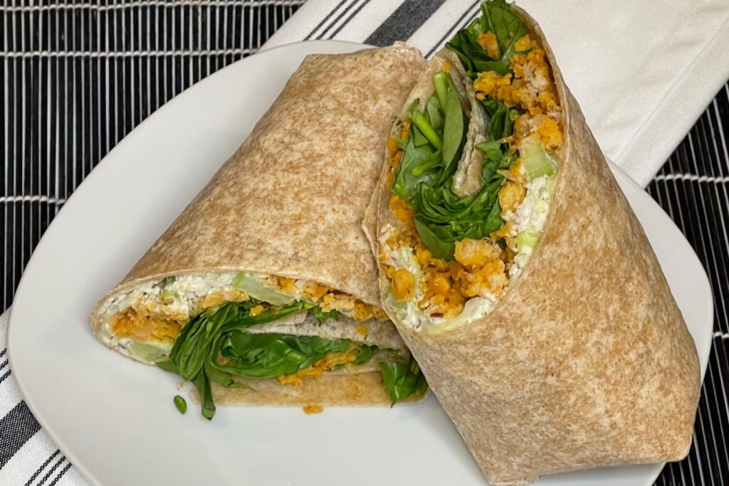 Buffalo chickpea wrap