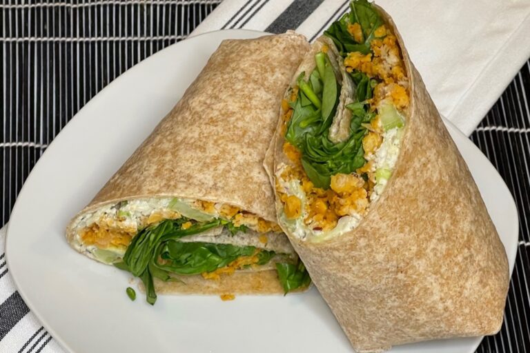 Buffalo chickpea wrap
