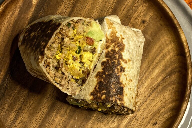 Cali breakfast burrito
