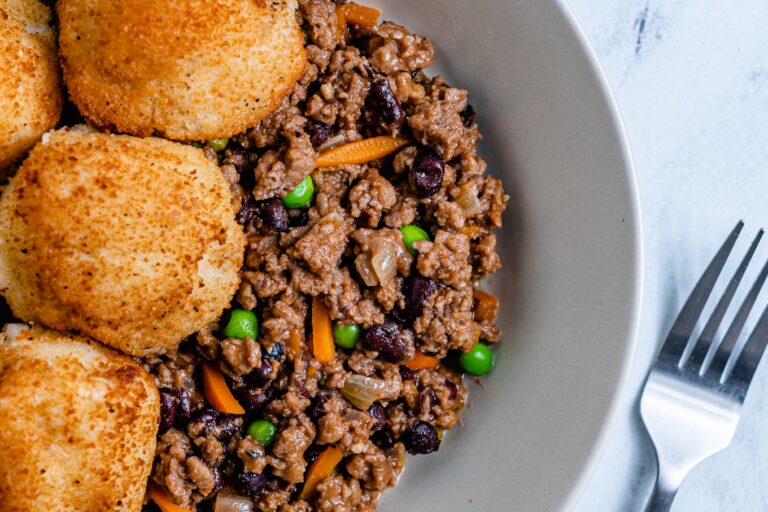 Crispy impossible black bean Shepard's pie