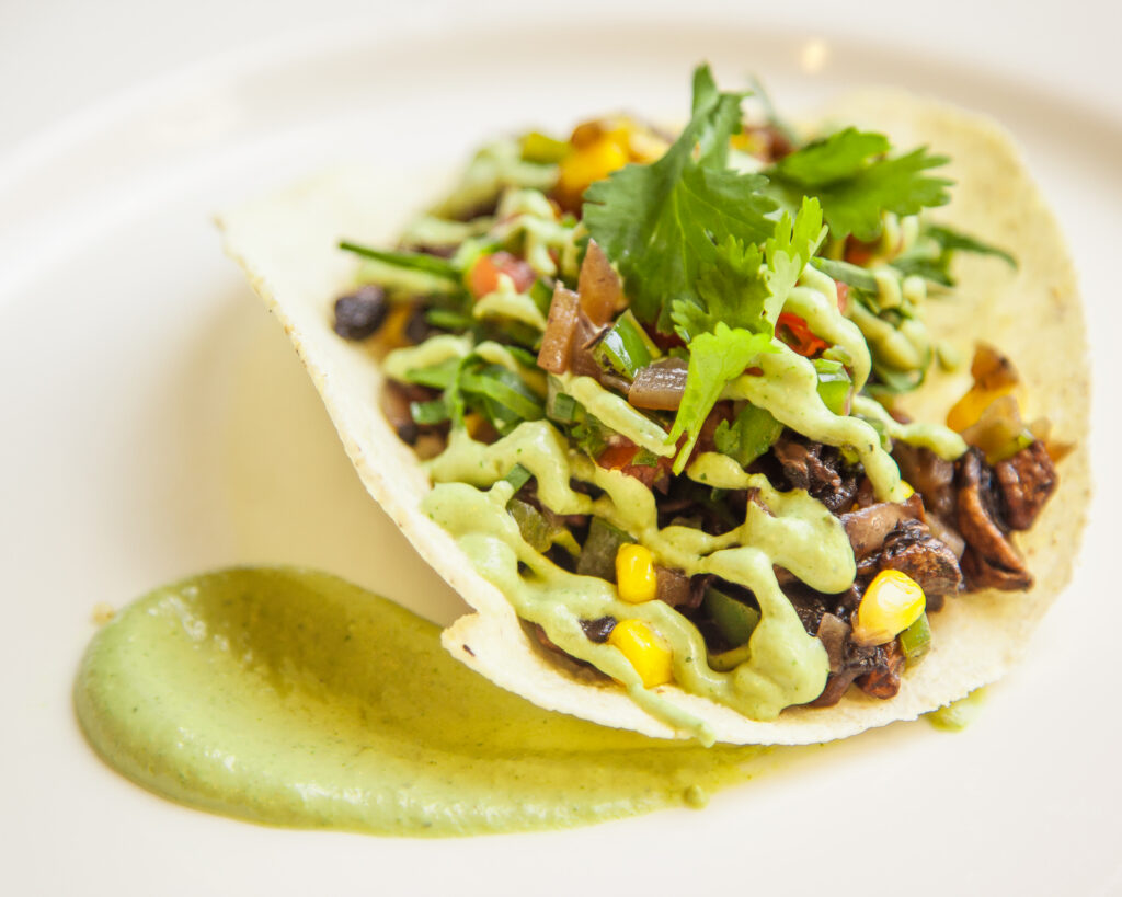 mushroom street tacos