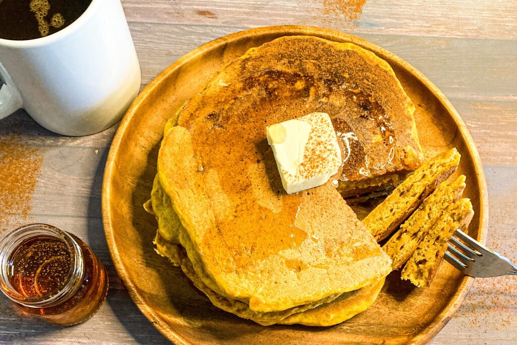 Pumpkin pancakes