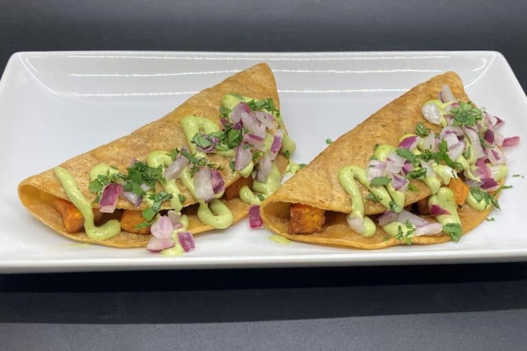 Chipotle Baja sweet potato and tofu tacos