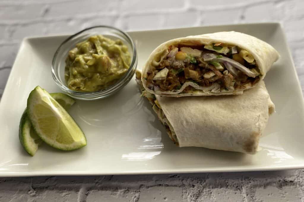 Protein packed lentil wrap